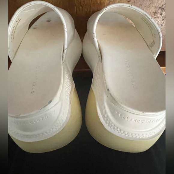 STELLA MCCARTNEY AUTHENTIC Platform Slides Mules White - Picture 13 of 14